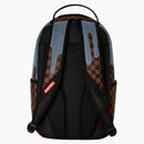 Sprayground Denim Drip Backpack Backpack Blue Brown Black