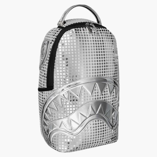Sprayground Disco Ball Shark DLXSV Batoh bílý/černý