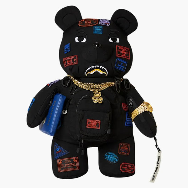 Sprayground James First Class I Got These Stamps Moneybear Backpack Multicolor