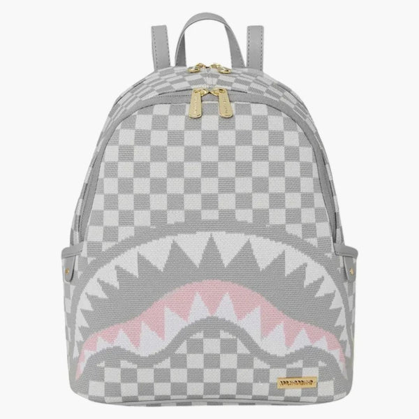Sprayground Knit Sharks In Paris In Cream Savage Backpack Multicolor