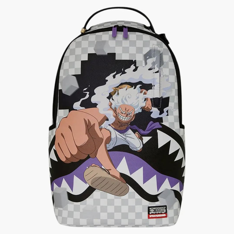 Sprayground One Piece Gear 5 Luffy Checkered Smash Backpack Multicolor