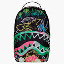 Sprayground Painted Punk Dlxr Backpack Black Multicolor