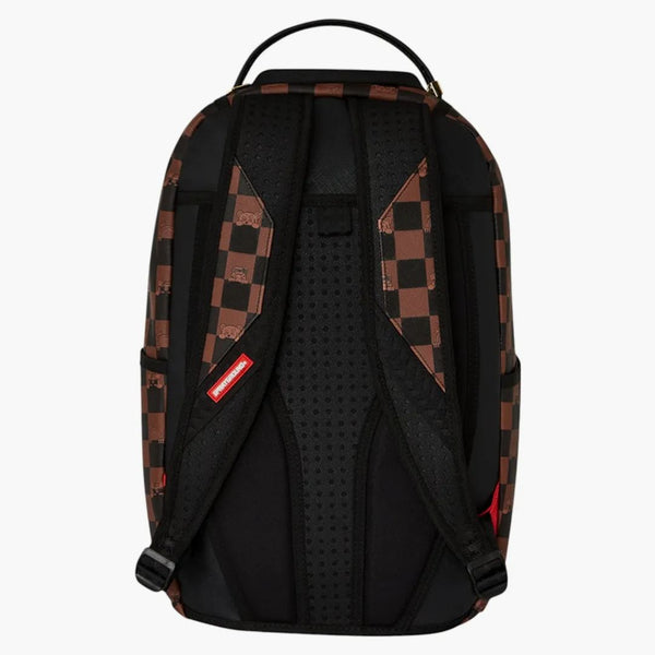 Sprayground Peeking Character Check Backpack Backpack Black Brown