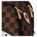Sprayground Peeking Character Check Savage Backpack Black Brown