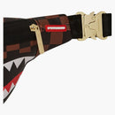 Sprayground Peeking Character Check Savage Bumbag Black Brown