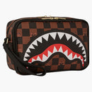 Sprayground Peeking Character Check Toiletry Toiletry Black Brown