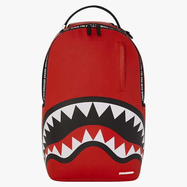 Sprayground Shark Central Holdin Down The City Dlxsv Backpack Red/black