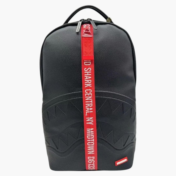 Sprayground Shark Central Next Stop Zip Dlxsv Backpck Backpack Black