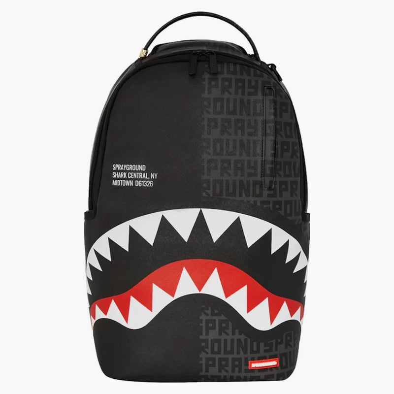 Sprayground Shark Central Split Infinity Dlxsv Backpack Black/red