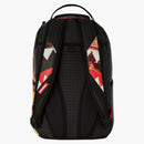 Sprayground Shark Check Backpack Black Red Yellow White