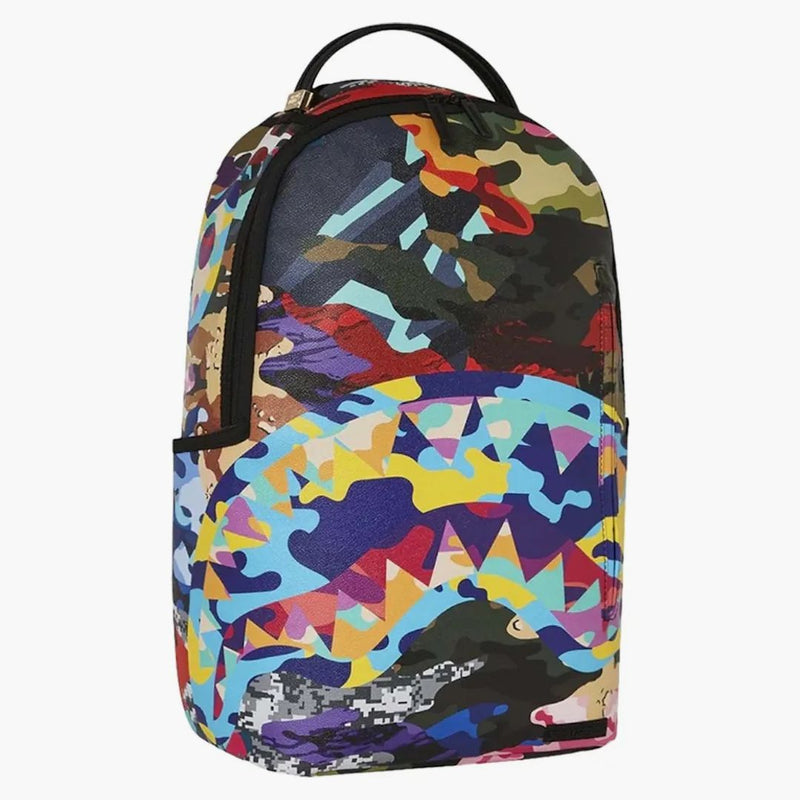 Sprayground a fette e a dadini zaino mimetico multi camo