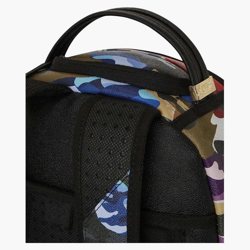 Sprayground a fette e a dadini zaino mimetico multi camo