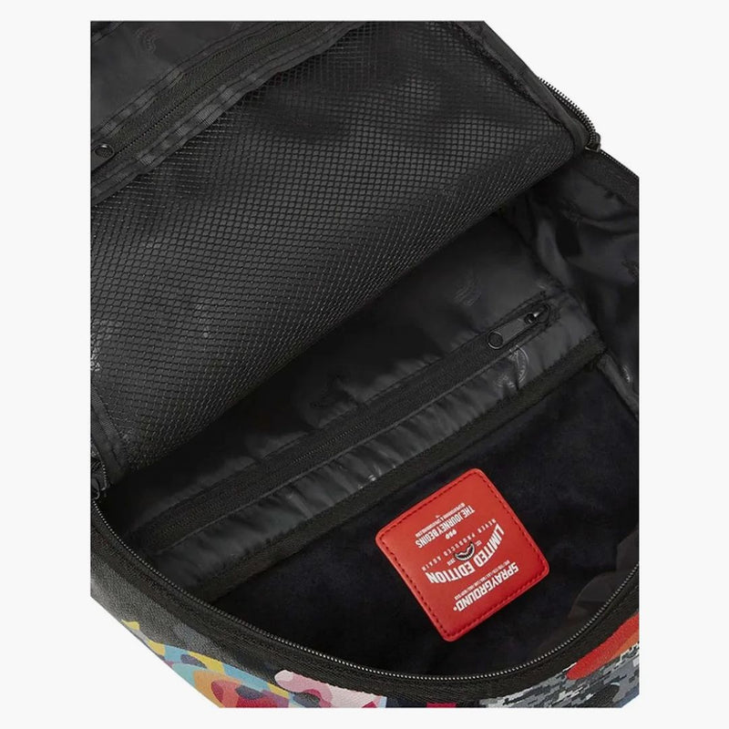 Sprayground a fette e a dadini zaino mimetico multi camo