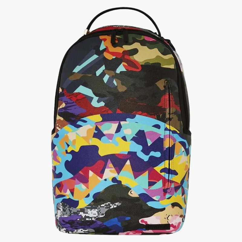 Sprayground a fette e a dadini zaino mimetico multi camo