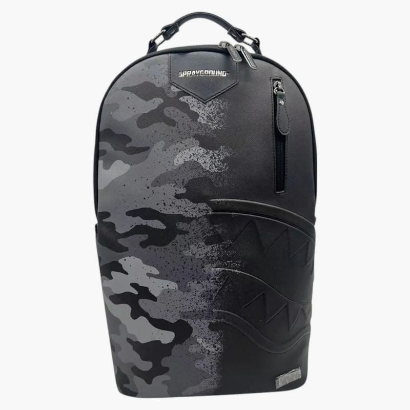 Sprayground Spray Split Night Camo Dlxsv Backpack Black