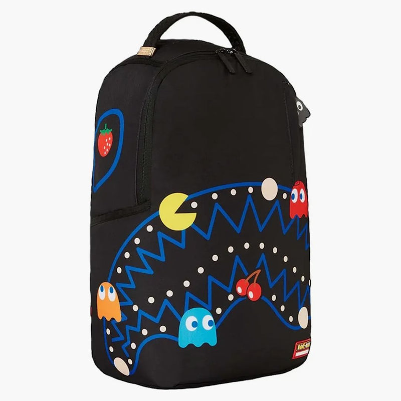 Sprayground X Pac-man Gettin Points (dlxsr) Backpack Black