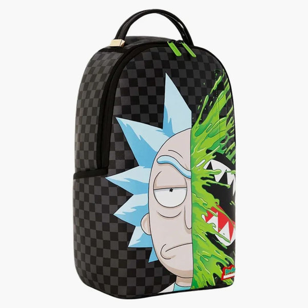 Sprayground X Rick & Morty Brainshark (dlxv) Backpack Black/grey/green