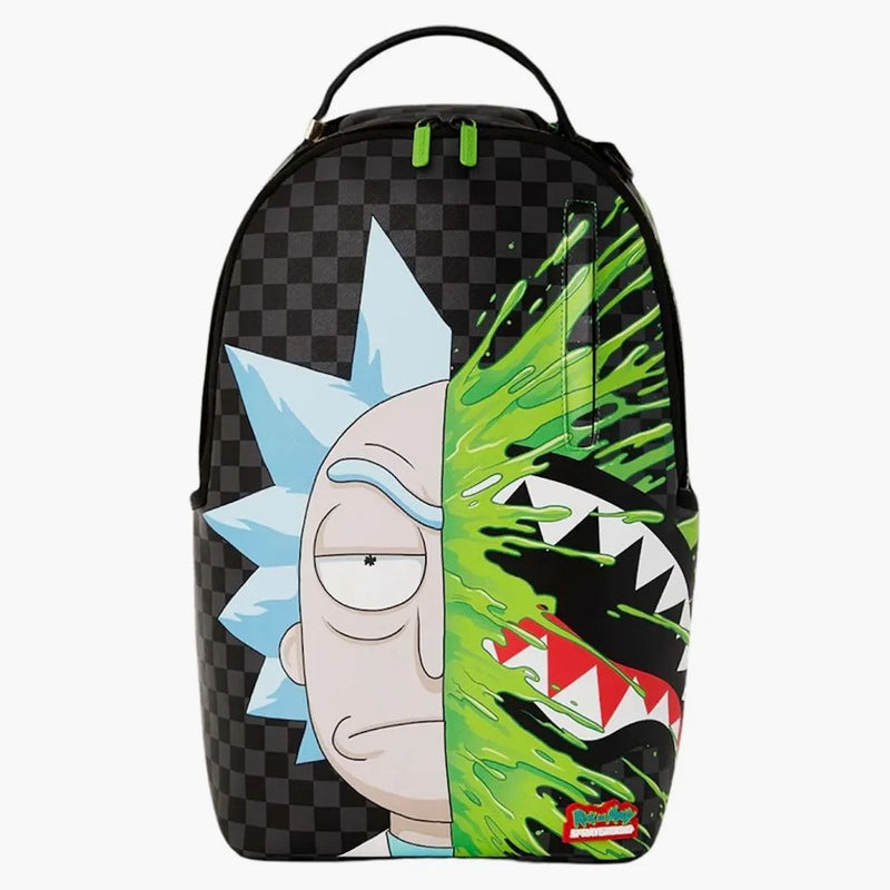 Sprayground X Rick & Morty Brainshark (dlxv) Backpack Black/grey/green