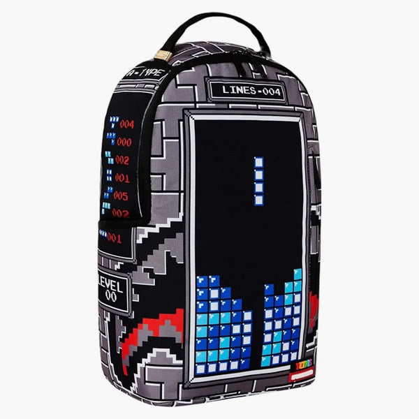 Sprayground X Tetris Shark Stacker (DLXSR) Batoh šedý