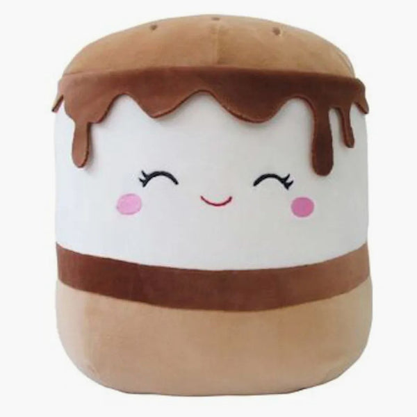 Squishmallow carmelita S'more 12 palcová plyšová/bílá