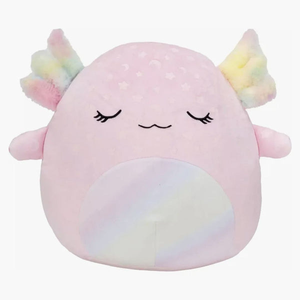 Squishmallow cressida axolotl gitd 14 palcový cíl exkluzivní plyšový růžový