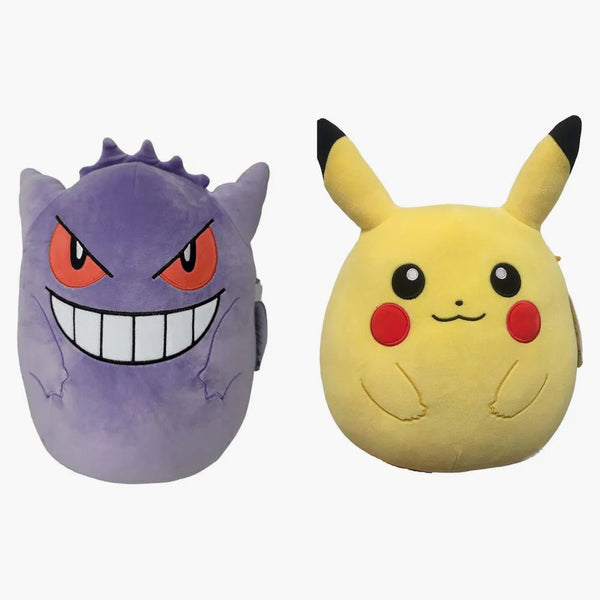 Squishmallow Pokemon Gengar a Pikachu 10 palců plyš (standardní maloobchodní verze)