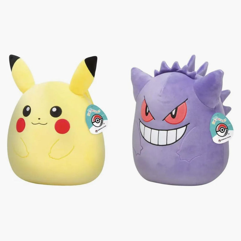 Squishmallow Pokemon Gengar And Pikachu 12 Inch Plush Set (pokemon Center Version)