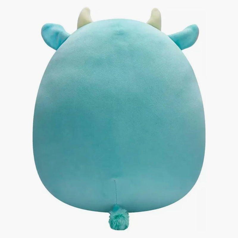 Squishmallow Tuluck The Blue Cow 16 "Plysh Blue