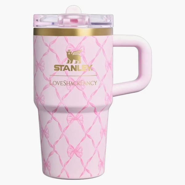 Stanley 1913 X Loveshackfancy Holiday Quencher Protour Flip Straw 20oz Tumbler Baby Bow Pink Peppermint