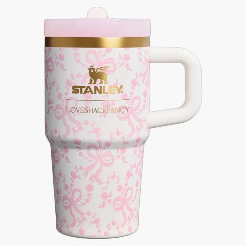 Stanley 1913 X Loveshackfancy Holiday Quencher Protour Flip Straw 20oz Tumbler Coquette Bow Chantilly