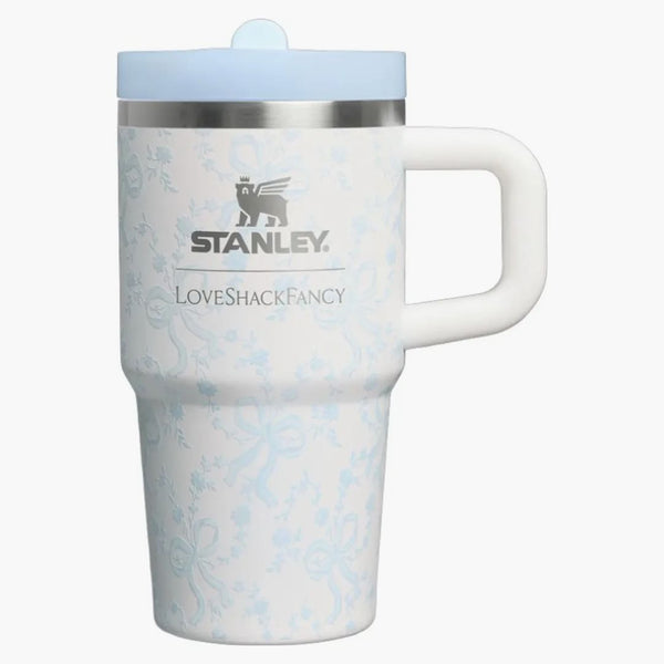 Stanley 1913 X Loveshackfancy Holiday Quencher Protour Flip Straw 20oz Tumbler Coquette Bow Winter Ice