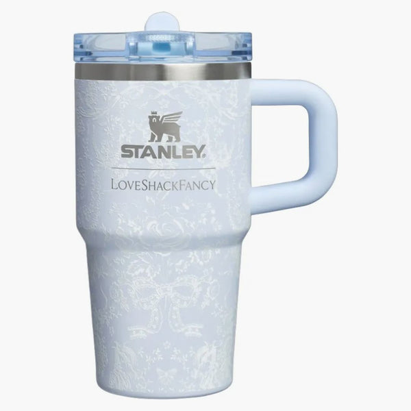 Stanley 1913 X Loveshackfancy Holiday Quencher Protour Flip Straw 20oz Tumbler Toscana Toile Alpine Blue