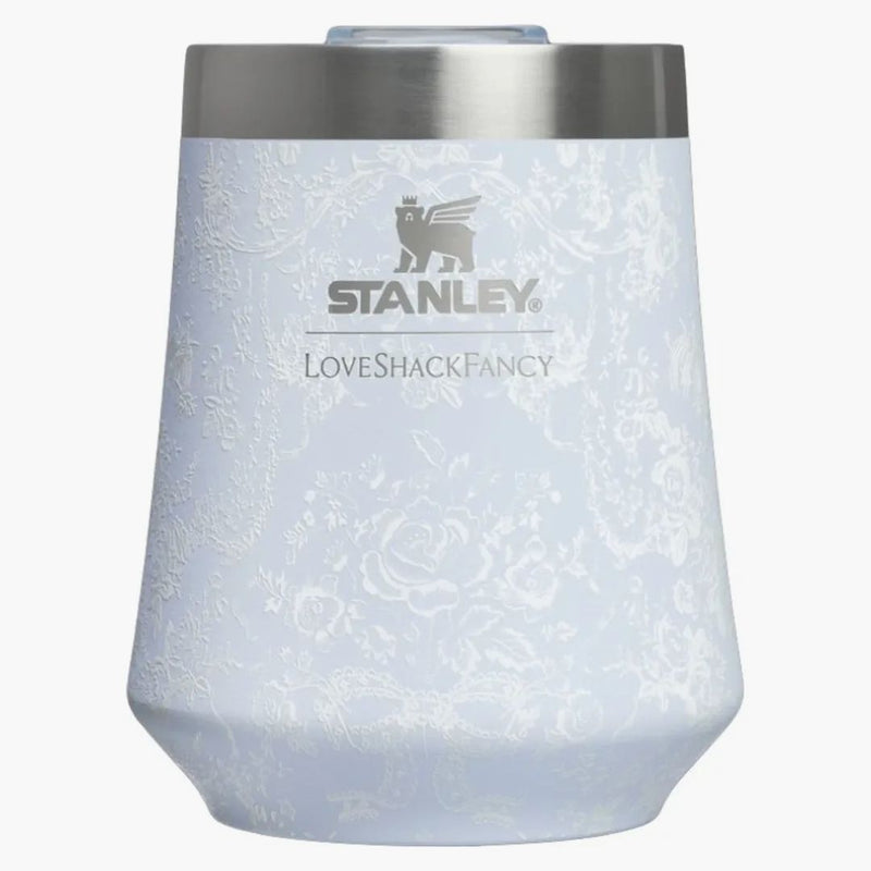 Stanley 1913 X Loveshackfancy Holiday Reserve Wine 11oz Tumbler Toscana Toile Alpine Blue