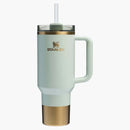 Stanley Comfort & Joy Collection Flowstate Holiday Quencher 40oz Tumbler Gilded Celadon