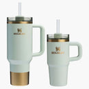 Stanley Comfort & Joy Collection Holiday Samesies Quencher 40oz & 14oz Sip Set Gilded Celadon