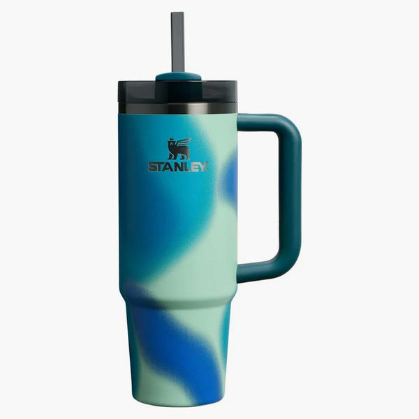 Stanley The Frequency Collection Flowstate Quencher 30oz Tumbler Coastal Teal Motion