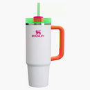Stanley The Spring Fling Collection Flowstate Quencher 30oz Tumbler White Neon