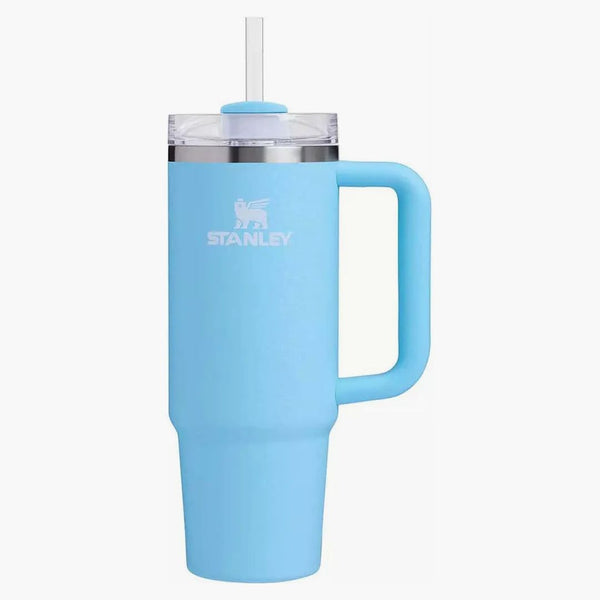 Stanley X Dicks Sporting Goods Winter Wonderland Collection Flowstate Quencher 30oz Tumbler Powder Blue Crush