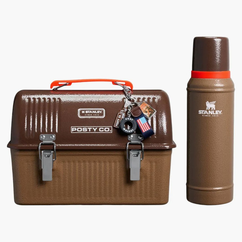 Stanley X The Post Malone Legendary Classic Bottle And Lunch Box Set Post Malone Hammertone Coyote Brown