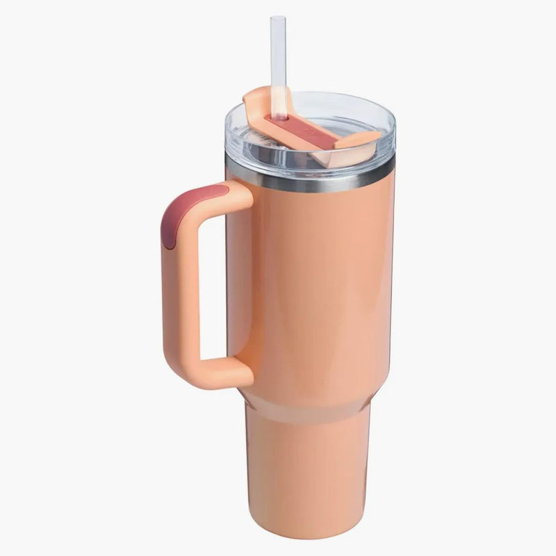 Stanley X Whole Foods Flowstate Quencher 40oz Tumbler Bellini Shimmer