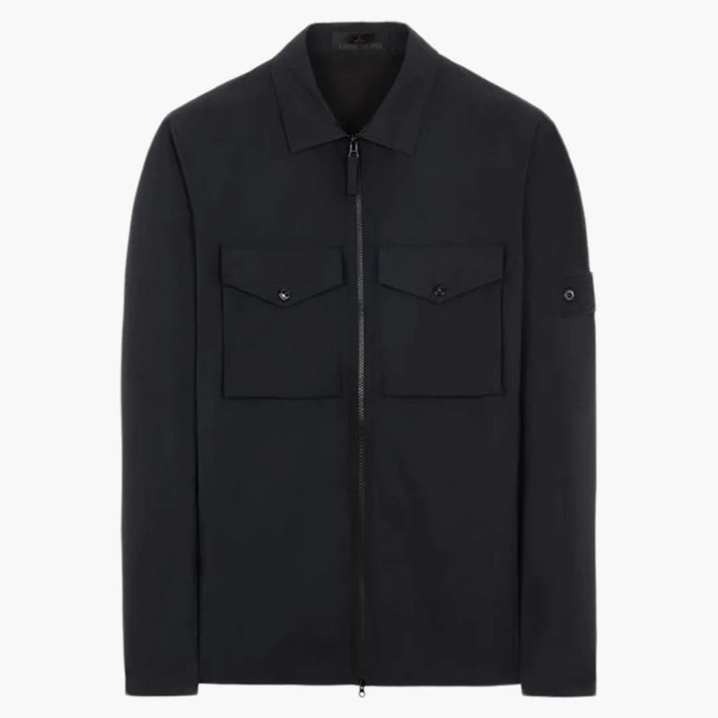 Stone Island 116f1 O-Valves Stone Island Ghost Piece Overhirt Black