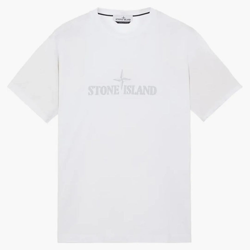 Stone Island 21579 Stitches Two Emboidery T-Shirt White