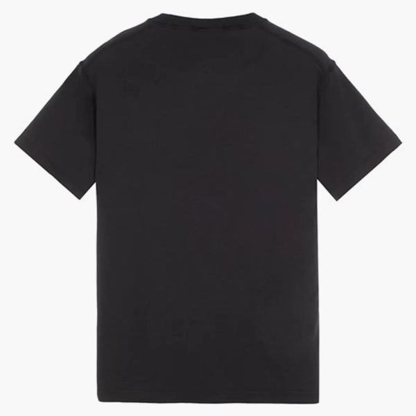 Stone Island 23757 Organic Cotton Fissato Effect T-Shirt Black