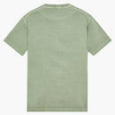 Stone Island 23757 Organiczna bawełniana fissato efekt T-shirt szałwia zielona