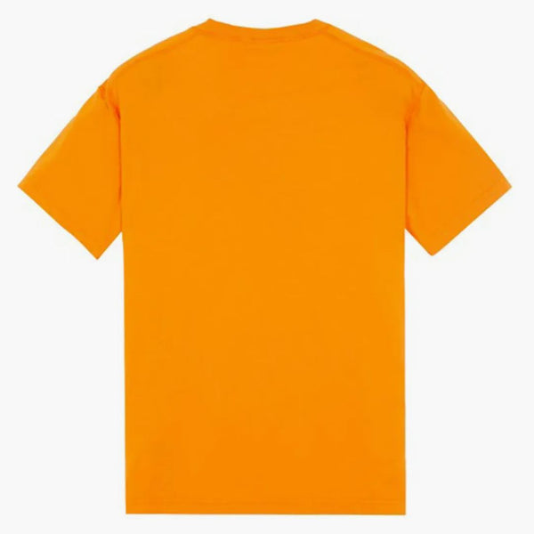Stone Island 23757 Organické bavlny Fissato Effect T-Shirt Sienna Orange