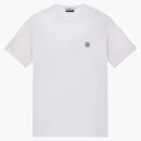 Stone Island 23757 Organiczna bawełniana fissato Effect T-shirt biały