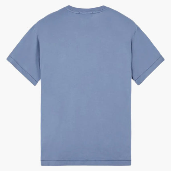 Stone Island 24113 60/2 Cotton Jersey Oděv obarvené tričko Avio Blue