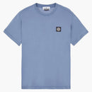Stone Island 24113 60/2 Cotton Jersey Garment Dyed T-Shirt Avio Blue