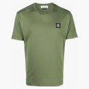 Stone Island 24113 60/2 Cotton Jersey Garment Dyed T-Shirt Khaki