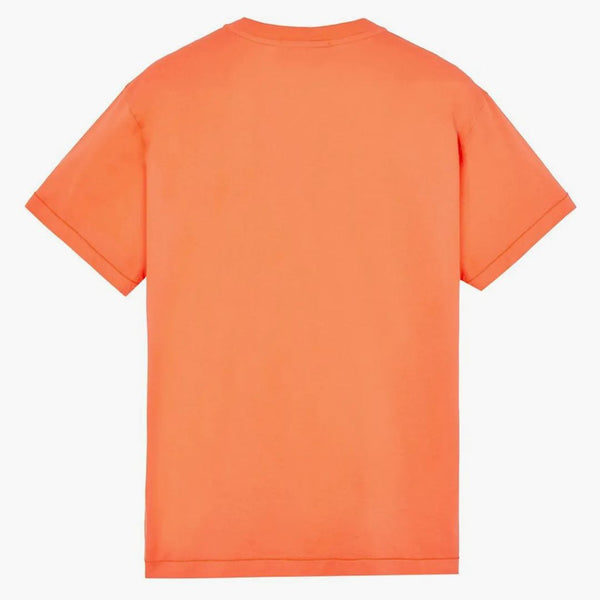 Stone Island 24113 60/2 Cotton Jersey Oděv obarvené tričko Orange